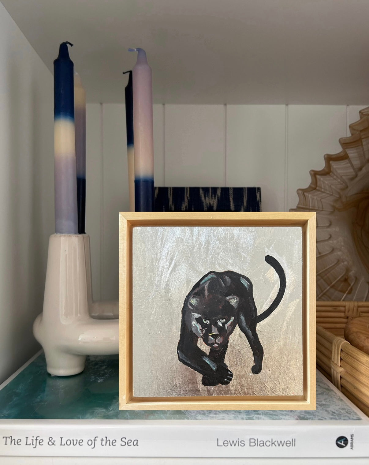 Black Jaguar in silver