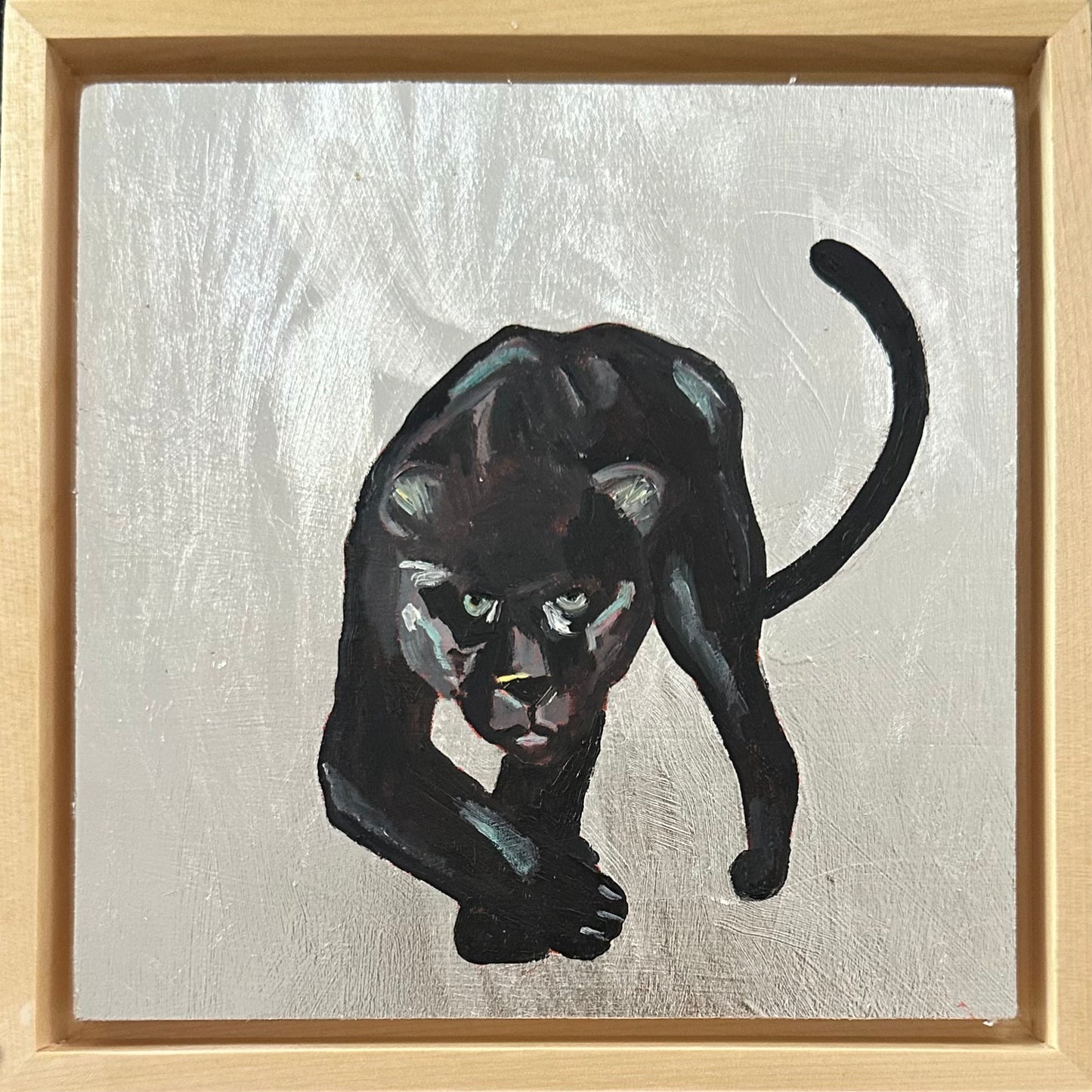 Black Jaguar in silver